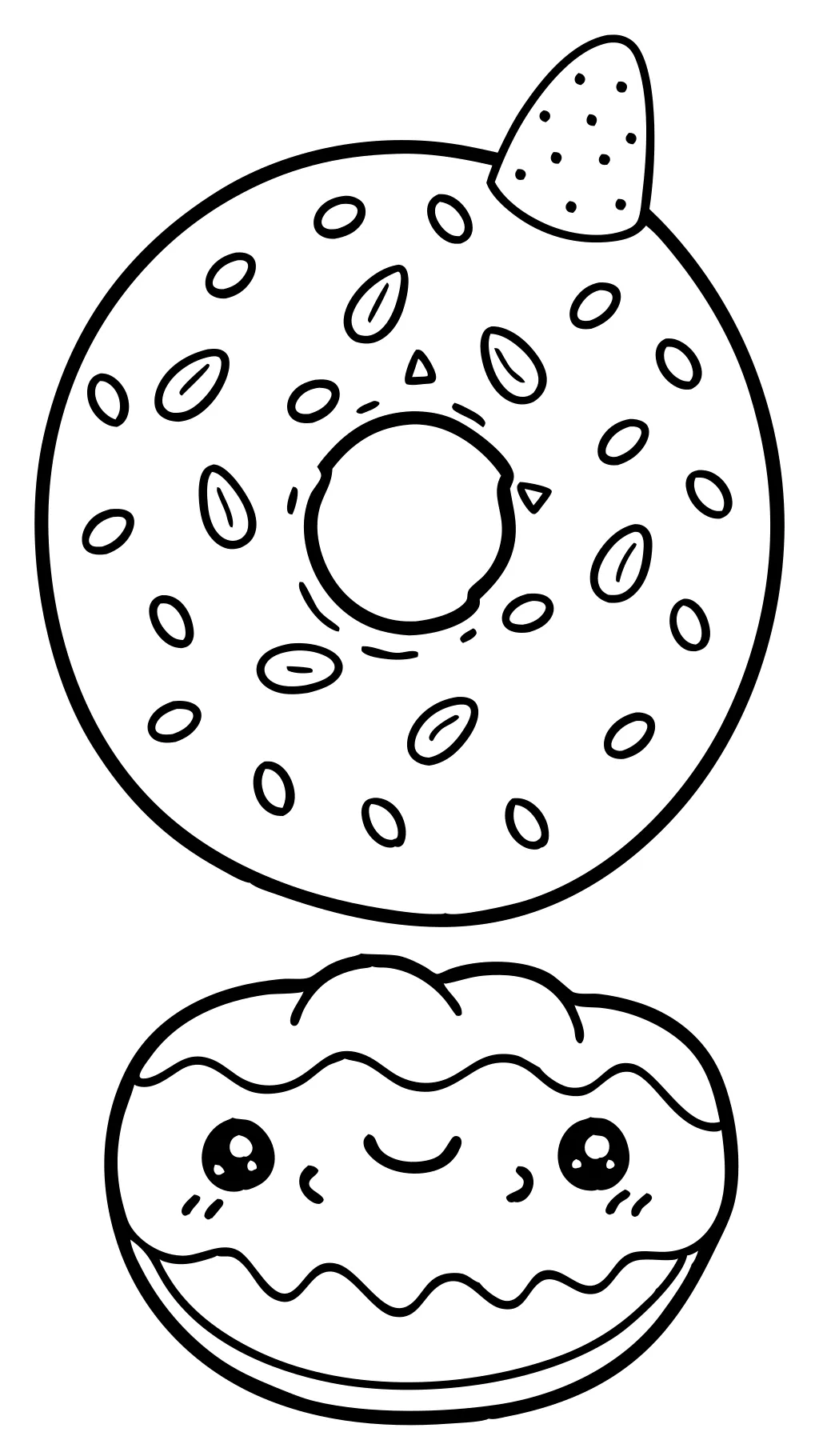 donut coloring pages